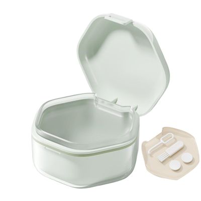 Birtern Denture Case for Full Dentures,Leakproof Denture Box Portable Denture Cup with Lid | Dentures Case, Denture Container for Women, Weddings, Thanksgiving