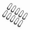 10pcs Bag Black Sm Er Pulls Cord Rope for Outdoor Travel Clothing Backpack Accessory Er Pulls is Appropriate for Your Backpack Trazip Pulls Zip Pulls for Bags 10pcs/Bag Black S view 2