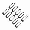 10pcs Bag Black Sm Er Pulls Cord Rope for Outdoor Travel Clothing Backpack Accessory Er Pulls is Appropriate for Your Backpack Trazip Pulls Zip Pulls for Bags 10pcs/Bag Black S view 3