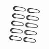 10pcs Bag Black Sm Er Pulls Cord Rope for Outdoor Travel Clothing Backpack Accessory Er Pulls is Appropriate for Your Backpack Trazip Pulls Zip Pulls for Bags 10pcs/Bag Black S view 4