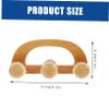Wooden Handheld Massage Roller Ball Massager for Face and Legs view 2