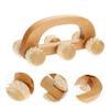 Wooden Handheld Massage Roller Ball Massager for Face and Legs view 3