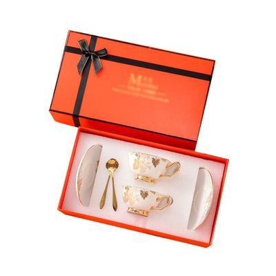 XFZJCHAP BBCBBZ New Wedding Gifts, Couple Models, Creative Bone China Coffee Cups, A Pair of Gift Boxes, Exquisite Girlfriends