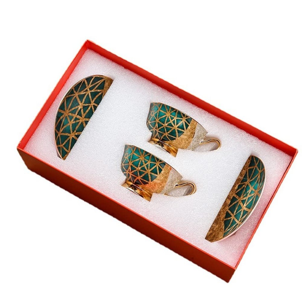 XFZJCHAP BBCBBZ New Wedding Gifts, Couple Models, Creative Bone China Coffee Cups, A Pair of Gift Boxes, Exquisite Girlfriends