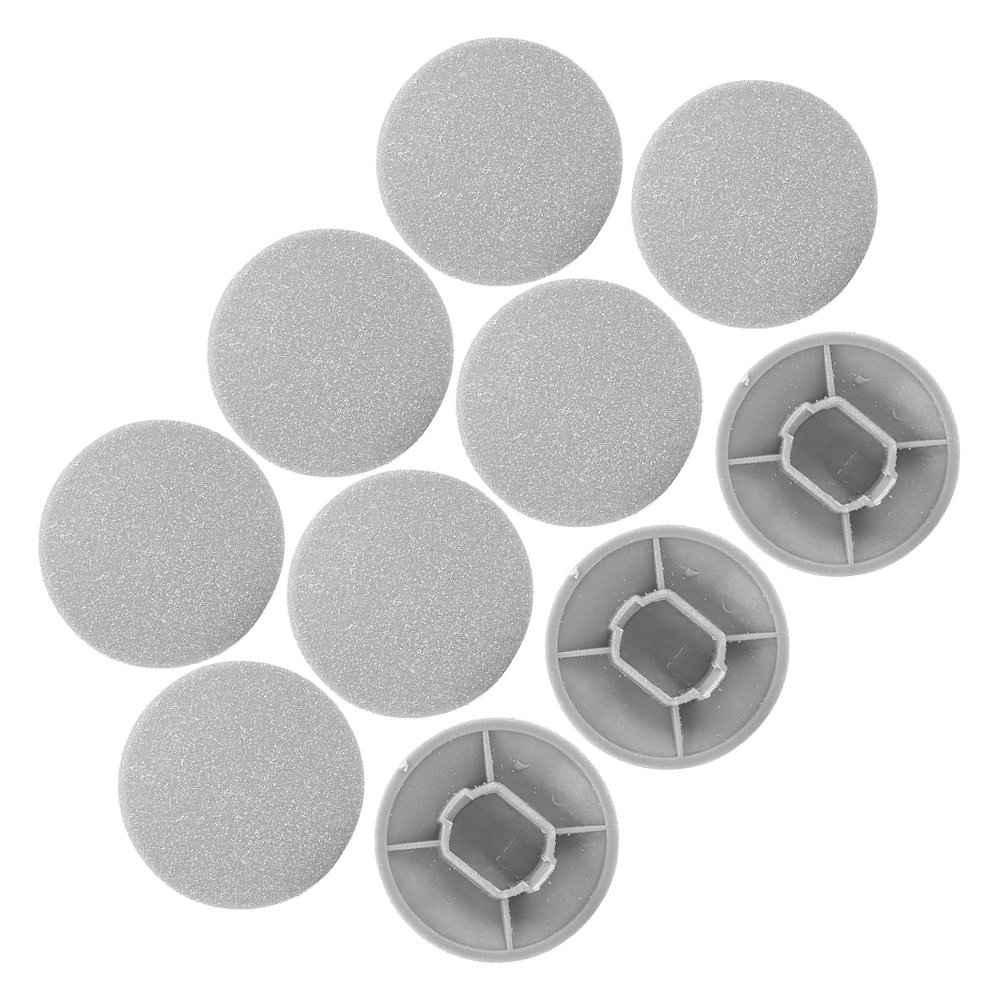 ANKROYU 10 Pieces Electric Foot File Replacement Pads, Gentle Heel Grinder Refill for Pedi Vac, Pedicure Foot Electric File Attachments for Hard Skin and Callus Removal (Pack of 10 Silver)