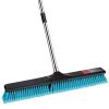 24" Push Broom Outdoor Heavy Duty, Commercial Push Broom for Cleaning with 55" Long Handle and Stiff Bristles, Large Shop Broom for Driveway Garage Yard Patio Warehouse Concrete Floor Cleaning view 1