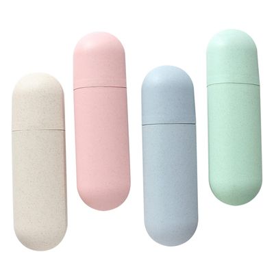 Baluue 4pcs Portable Toothbrush Case Plastic Toothbrush Container Box Travel Holder for Outdoor Camping Storage Box for Travel