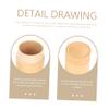 Baluue Bamboo Toothbrush Case Portable Travel Toothbrush Container with Lid for Camping and Home Use view 3