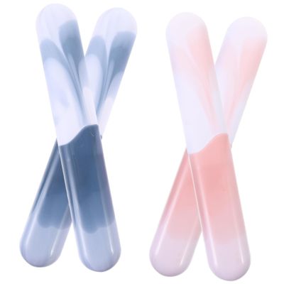 Baluue 4pcs Travel Toothbrush Storage Box Plastic Toothbrush Case Toothpaste for Business Trip and Camping