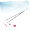 Baluue Stainless Steel Eyebrow Tweezers Pointed Tips Beauty Brow Clip for Women Men view 4