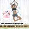 Cute Design Smart Body Weight Scale, Accurate Bathroom Scale, Usb Charging Digital Scale, Cartoon Bathroom Scales 26cm for Home, School, Indoor, Health, Sports, Pink Color view 4