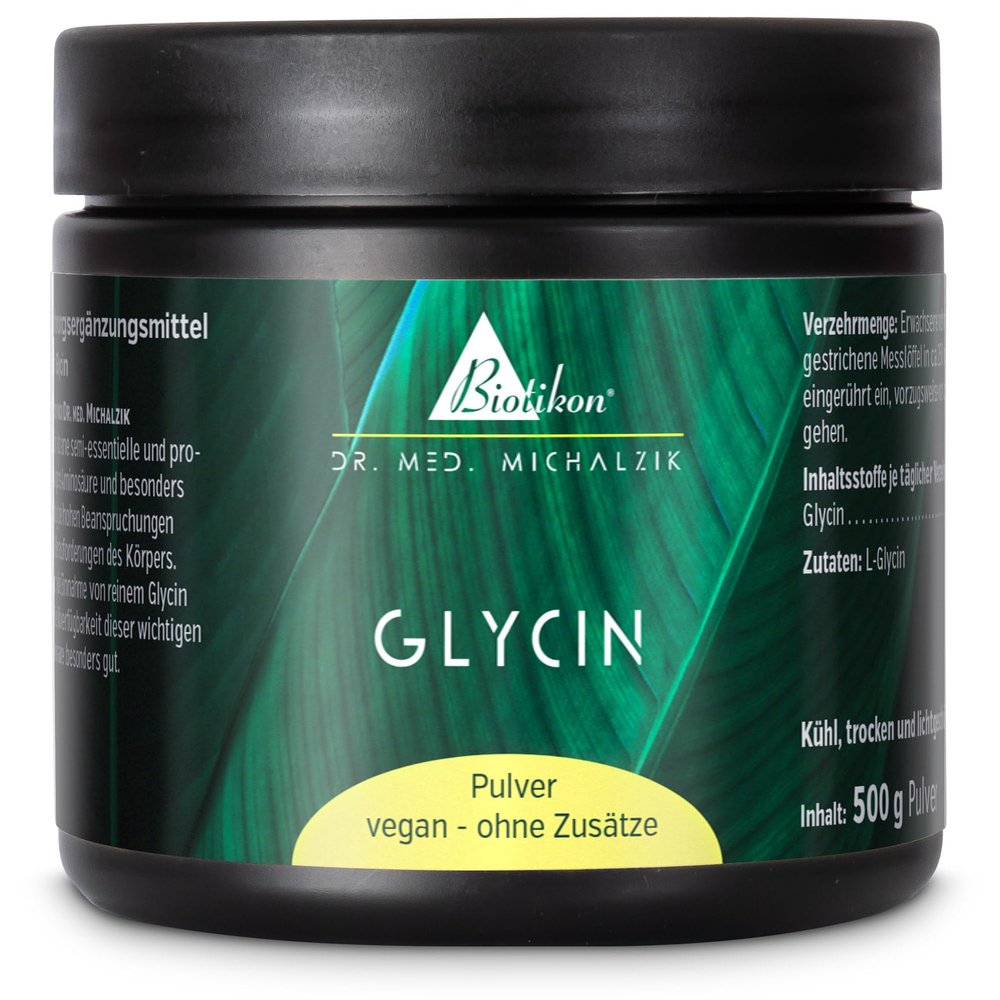 Glycine powder according to Dr. Michalzik free from additives of BIOTIKON