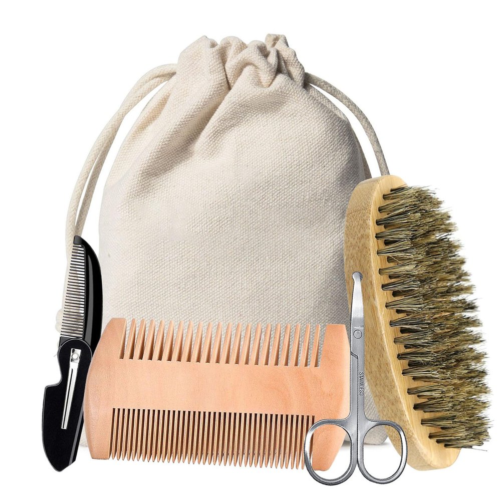 Convenient Beard Care Package For Men Precise Cutting Tool And Softening Oil For Neat And Styled Beards