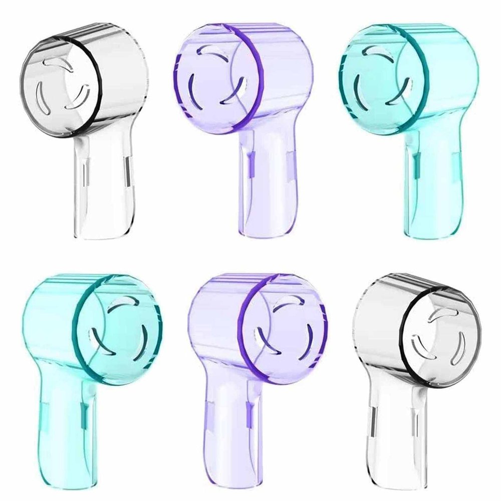6 Pack Toothbrush Head Cover Compatible with Oral B iO Brush Heads, Fits for Oral B iO Series iO4 iO5 iO6 iO7 iO8 iO9, Pro 3, Smart 6, Genius, Dustproof Cover Cap for Travel and Family