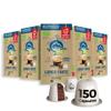 Coffee Lungo Forte Big Box, 150 Coffee Capsules Compatible with Nespresso Capsule Machines, 100% Industrial Compostable by La Natura LIfestyle view 1