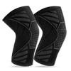 360 RELIEF - 1 Pair Knee Support for Women & Men, Compression Knee Sleeves for Sports, Running, Squats, and Workouts, Flexible & Comfortable Fit, Large, Black/Grey + Laundry Bag view 1