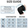 360 RELIEF - 1 Pair Knee Support for Women & Men, Compression Knee Sleeves for Sports, Running, Squats, and Workouts, Flexible & Comfortable Fit, Large, Black/Grey + Laundry Bag view 3
