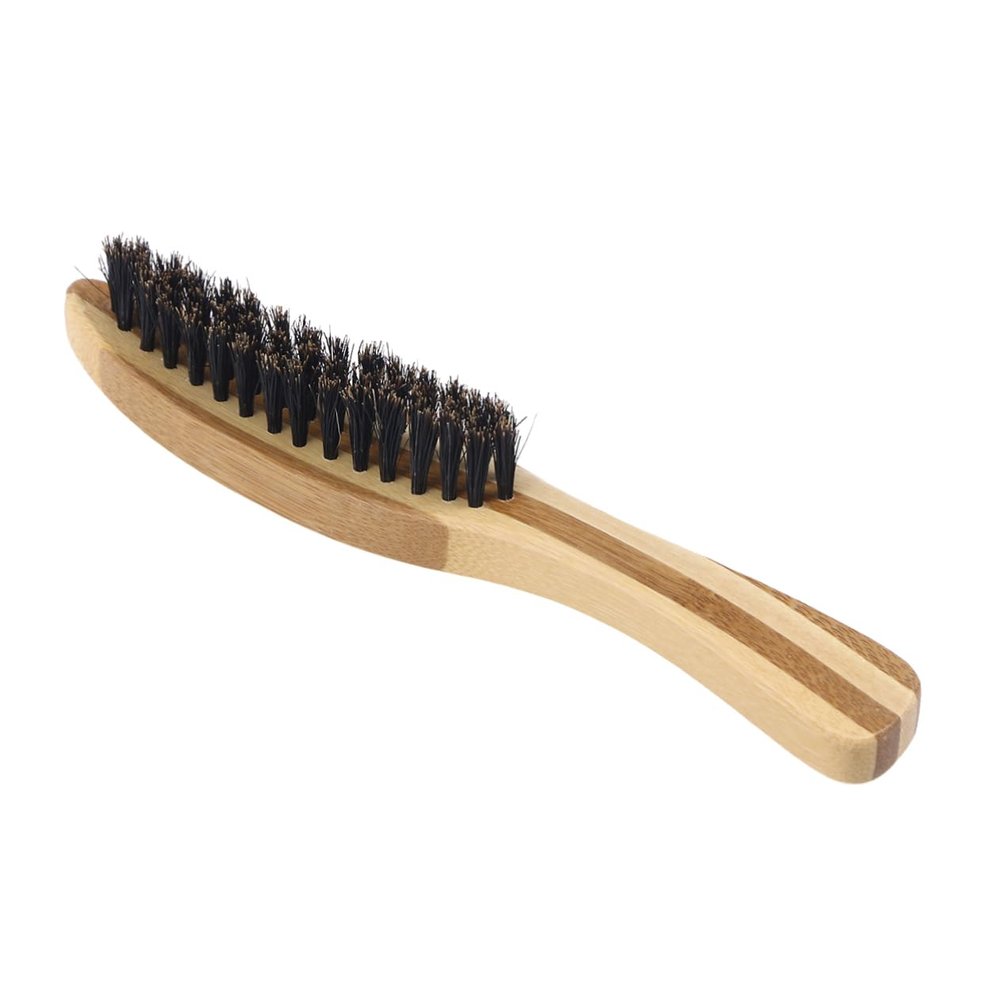 Didiseaon Men Handmade Mustache Brush Long Short Beards Wood Beard Comb Bristle Mustache Comb