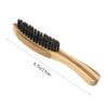 Didiseaon Men Handmade Mustache Brush Long Short Beards Wood Beard Comb Bristle Mustache Comb view 2