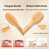 FOREVIVE Baby Tooth Brush, Infant Toothbrush 6 to 12 Months and0-6 Months,Silicone Toothbrush, Newborn Tongue and Mouth Cleaner Set, Good Idea for Baby First Toothbrush(Pink) view 3