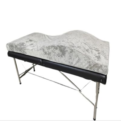 LHSJYG Eyelash Mattress with Incurved Waves Massage Mattress and Cover Wave Memory Foam Bed Beauty Salon Mattress Foam Spa Beauty Bed Curved Topper(Gray mattress)