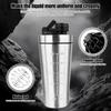 Fonyet Stainless Steel Protein Shaker with Ball, 750 ml Shaker Protein Shake with Carry Handle and Scale of Measurement, Bottle Shaker for Sports Fitness Protein Shaker view 3