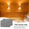 2X Soft Felt Sauna Mat, Heat Insulation Cushion for Sauna Bench, Bath Water Absorption, Water Absorbent Steam Room Mat, Sauna Bath, and Shower Room Bench Protector view 3