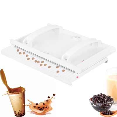 Manual Tapioca Pearl Maker Machine, 3-12mm DIY Bubble Boba Pearl Maker Tool, Tapioca Pearls Forming Machine, Manual Pill Taro Ball Cassava Ball Rubbing Board, for Milk Tea Shop, Home Kitchen DIY(5MM)