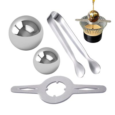 Cooling Espresso Ice Ball, Espresso Cooling Ball - Stainless Steel Cooling Ball for Espresso Coffee | Secure More Taste with the Freeze Espresso Chiller Ball for Whisky, Beer, Juice and Coffee