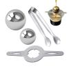 Cooling Espresso Ice Ball, Espresso Cooling Ball - Stainless Steel Cooling Ball for Espresso Coffee | Secure More Taste with the Freeze Espresso Chiller Ball for Whisky, Beer, Juice and Coffee view 1