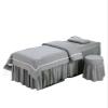 Beauty Bed Cover 4pcs Beauty Salon Bedding Set Massage Bed Cover Set Duvet Cover Bedskirt Stool Cover Pillowcase Beauty Bed Skirt Bedspread(01,Flat Bed Sheet_80X190CM) view 1