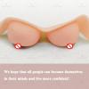 Silicone Breast Forms B-E Cup Mastectomy Fake Boobs for Crossdresser Transgender Drag Queen Cosplay,Color 1,Silicon B Cup view 4