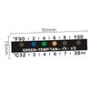 FRCOLOR 25pcs Stick on Temperature Stickers for Baby Bottles and Containers with Adhesive Pet LCD Design for Accurate Temperature Measurement view 2