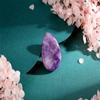 1.7" Worry Stone Natural Amethyst Healing Crystals Thumb Worry Stones for Anxiety Reiki Crystal Gemstone Polished Pocket Energy Quartz Stone view 2
