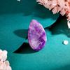 1.7" Worry Stone Natural Amethyst Healing Crystals Thumb Worry Stones for Anxiety Reiki Crystal Gemstone Polished Pocket Energy Quartz Stone view 3