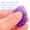 1.7" Worry Stone Natural Amethyst Healing Crystals Thumb Worry Stones for Anxiety Reiki Crystal Gemstone Polished Pocket Energy Quartz Stone view 4