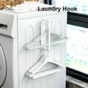 Lmzzdld Magnetic Clothes Hanger Dryer Side Hanger, Laundry Room Organization and Storage Hanger Rod Rack view 4