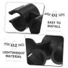 Amosfun 4pcs Black Plastic Broom Holder Double Pipe Clamp with Deformation-resistant and Spacesaving Solution for Dustpan and Pipes, Clip Fastener Accessories for Shelf Pole Connector view 3