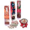 Gnaw Flavoured Hot Chocolate Gift Set Gingerbread, Christmas, and Hazelnut Stocking Fillers & Christmas Eve Box with 100g Marshmallows Luxury Hot Chocolate Stirrers for Festive Treats view 1