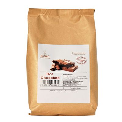 KV&C - Hot Chocolate Granulated Instant | Creamy Frothy Rich Flavour Drink | Home | Office | Vending | 1kg Bag (1 Bag)