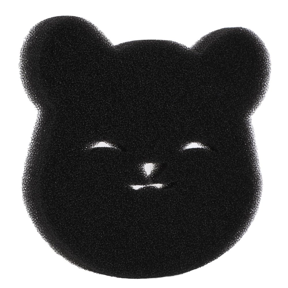 Effective Pet Hair Removal, Multi Purpose Laundry Pet Hair Remover Bear Shaped Reusable Black Washing Machine Pet Hair Catcher (10 Pcs)
