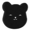 Effective Pet Hair Removal, Multi Purpose Laundry Pet Hair Remover Bear Shaped Reusable Black Washing Machine Pet Hair Catcher (10 Pcs) view 1