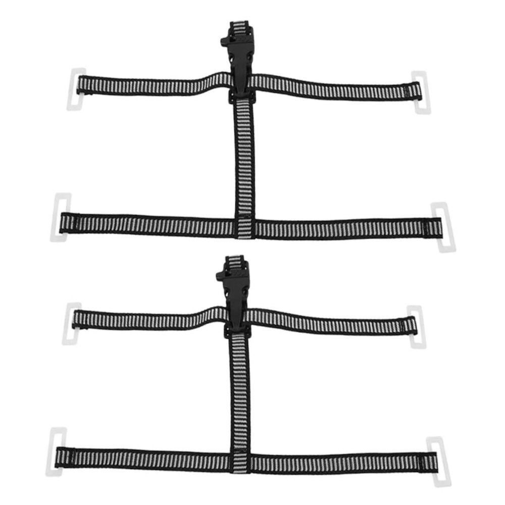 2pcs Safety Helmet Chin Strap Black Adjustable Universal Fit