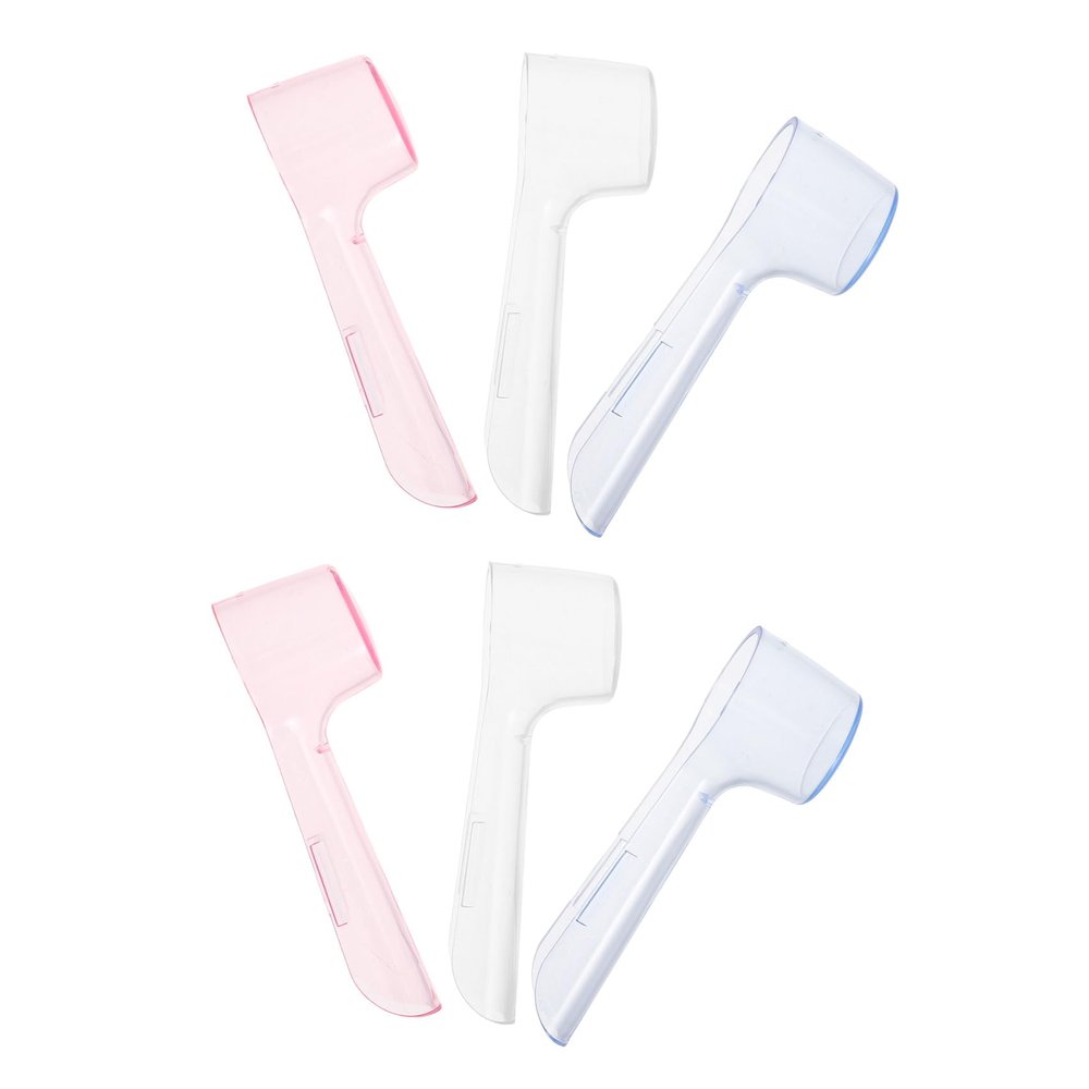 TOVINANNA 6 Pack Toothbrush Head Covers, Abs Portable Toothbrush Protector Caps, Reusable Dustproof Covers for Travel, Home and Outdoor Use