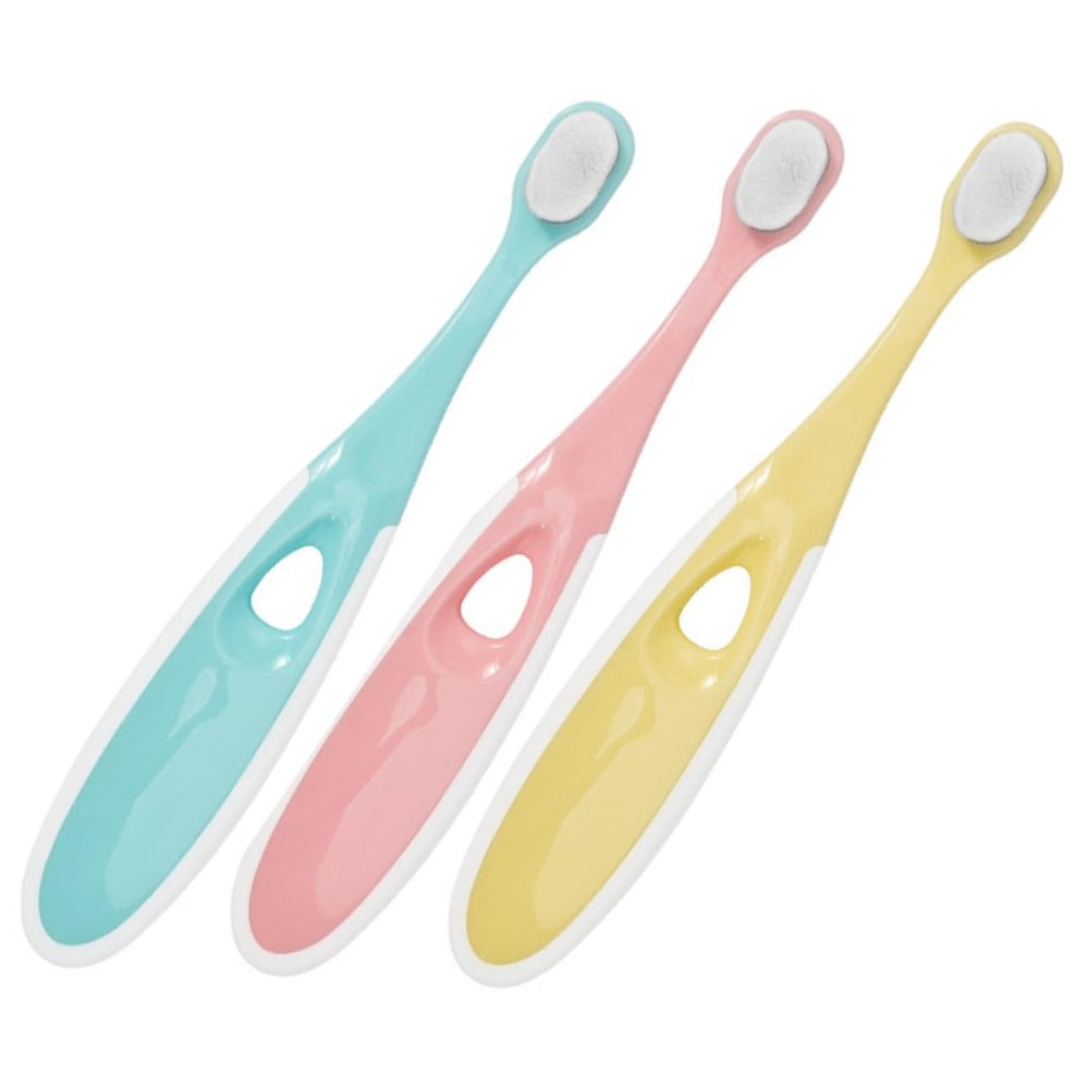 BCOATH 3pcs Boy Girl Toothbrush Soft Bristles Tongue Cleaner Pp Material Comfortable to Hold for Boys and Girls