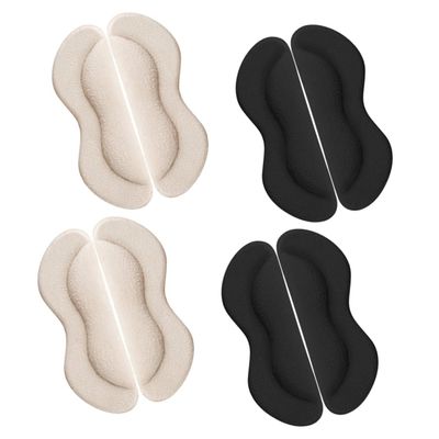Hoement 4pairs Wear Heel Patches Supple Invisible Shoe Pads for Women High Heel Cushions Protect