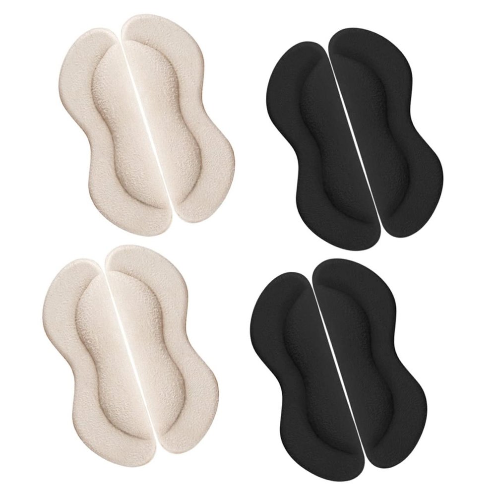 Hoement 4pairs Wear Heel Patches Supple Invisible Shoe Pads for Women High Heel Cushions Protect