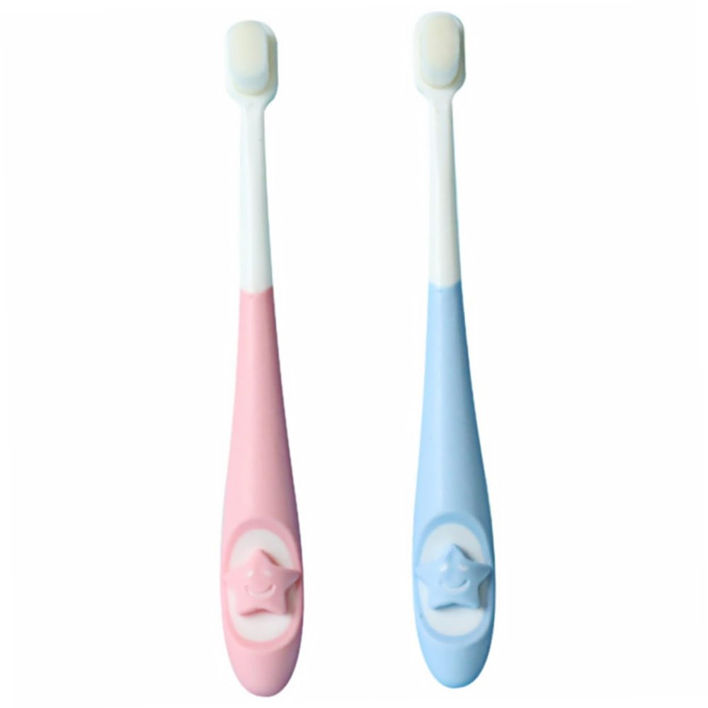 SKISUNO 2pcs Boys and Girls Boy Girl Finger Toothbrush Newborn Toothbrush Soft Bristle Brush Oral Care Cartoon Handle Brush