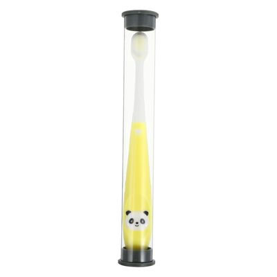 Healeved Comfortable Kids Toothbrush with Non-Slip Handle and Soft Bristles for Gentle Mouth Care, Made of Sturdy Pp and TPR Materials, for Children with Convenient Storage Bucket