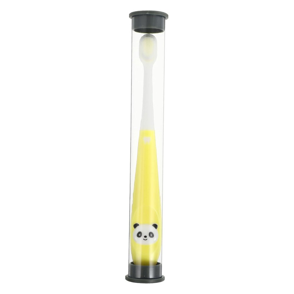 Healeved Comfortable Kids Toothbrush with Non-Slip Handle and Soft Bristles for Gentle Mouth Care, Made of Sturdy Pp and TPR Materials, for Children with Convenient Storage Bucket
